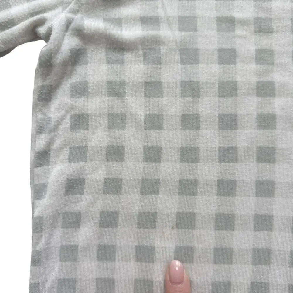 Childhoods Gray Gingham Rib Knit Set Size 3T